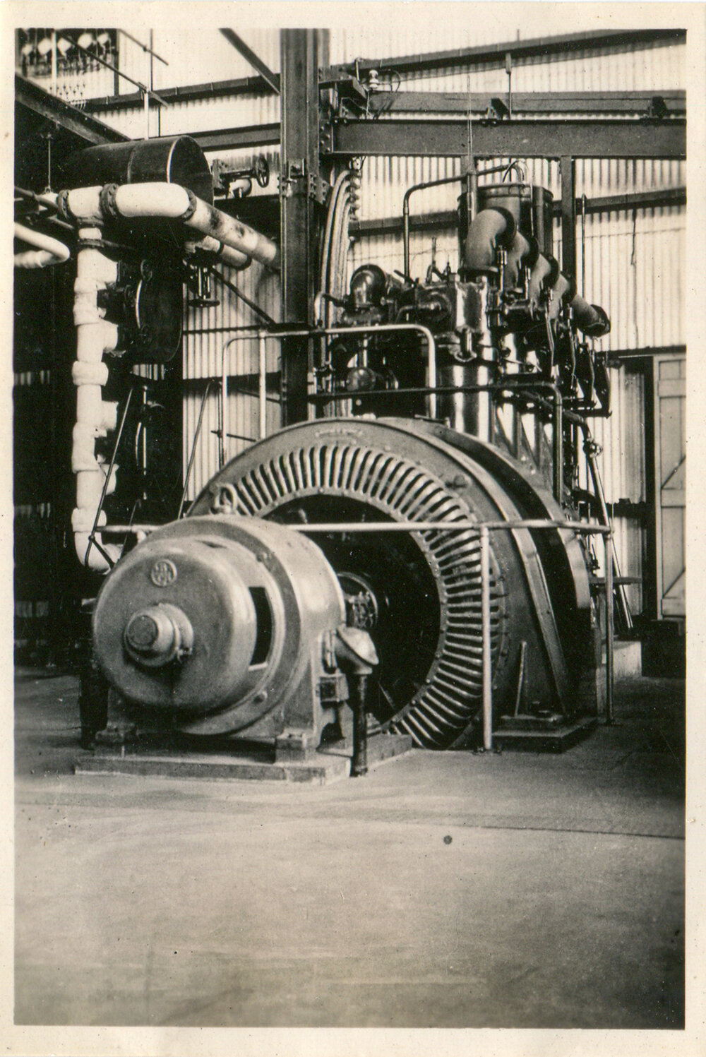 Diesel generator at Mines Power Station, Mount Isa Mines, c.1931