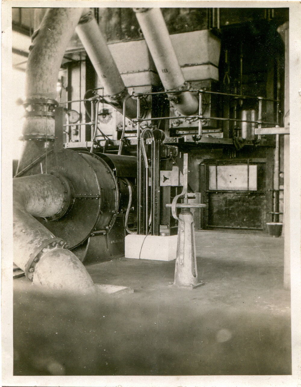 Pulverised coal feed fans at Mines Power Station, Mount Isa Mines, c.1932