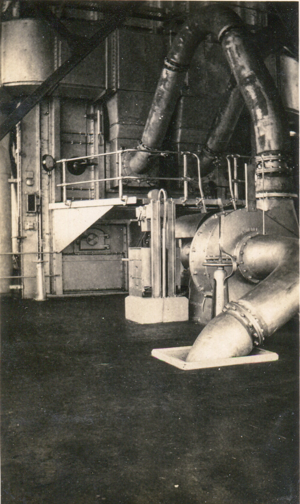 Injection fans for pulverised coal at Mines Power Station, Mount Isa Mines, c.1931