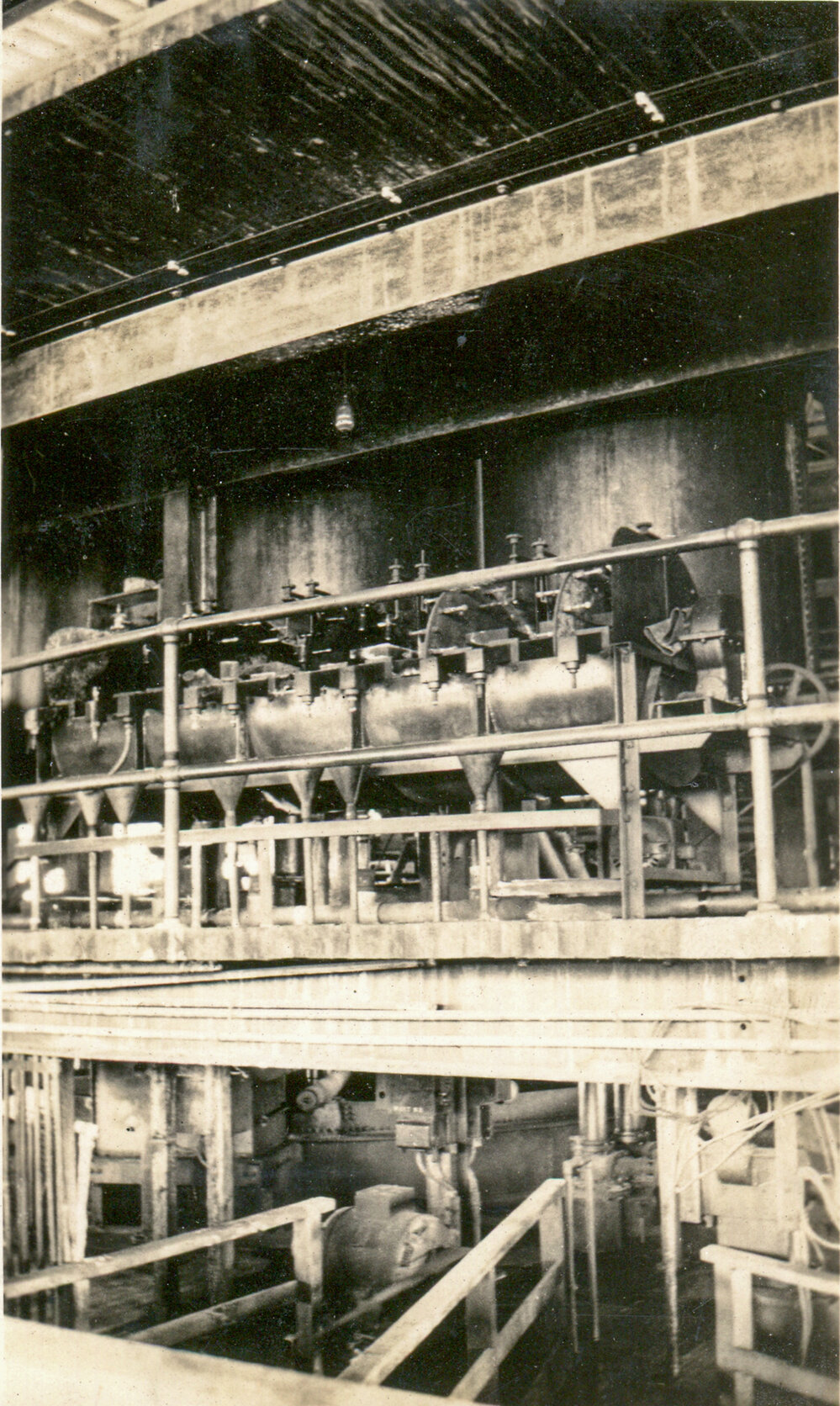 Reagent tanks in Mill, Mount Isa Mines, c.1931