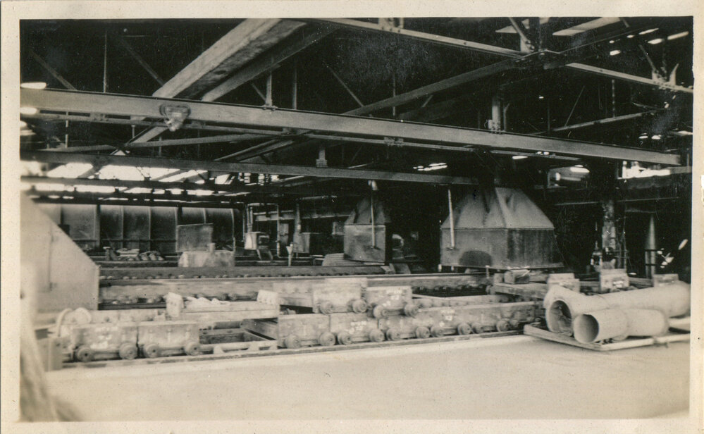 Top of sinter machine, Lead Smelter, c.1931