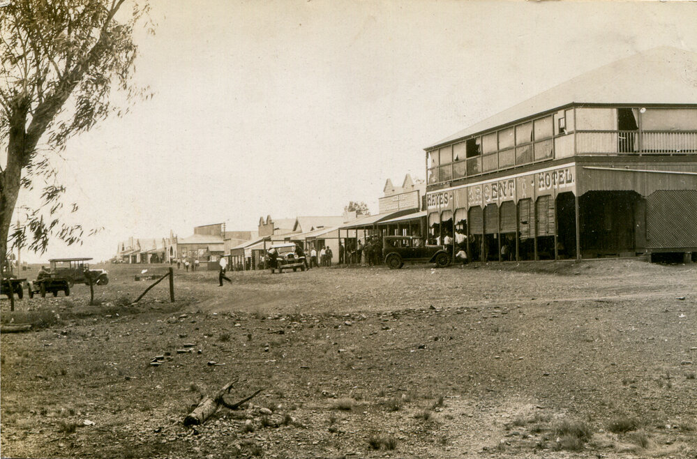 Corner of West and Isa Streets, Mount Isa City, c.1929