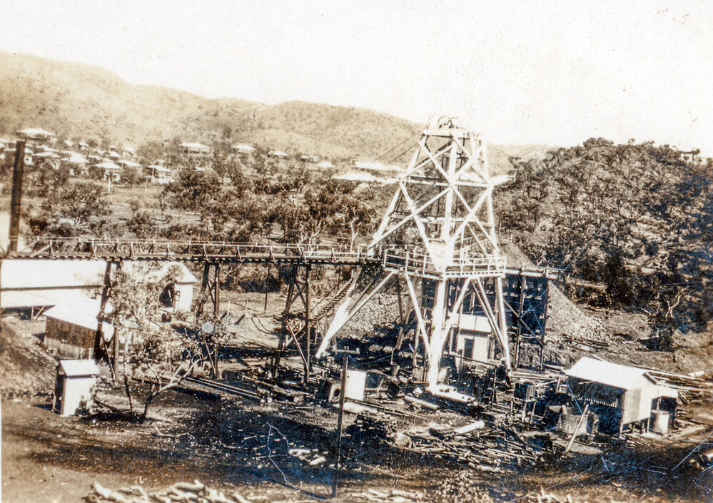 Lawlor Shaft Headframe, Mount Isa Mines, c.1930 