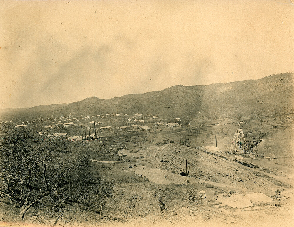 Black Star Outcrop and Davidson Shaft, Mount Isa Mines, c.1930