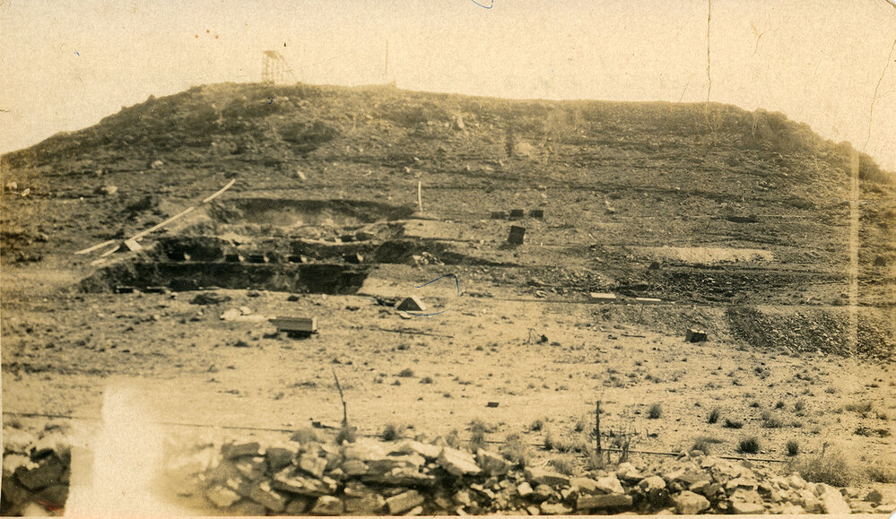 Excavations for Lead Smelter blast furnaces, Mount Isa Mines, c.1929