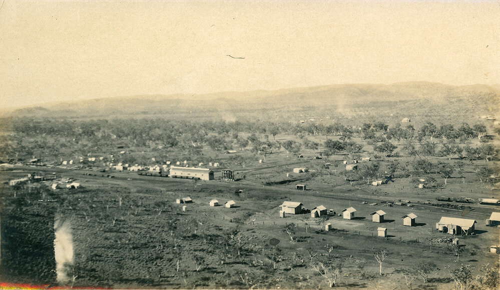 Locomotive shed tents, Townside, c.1930