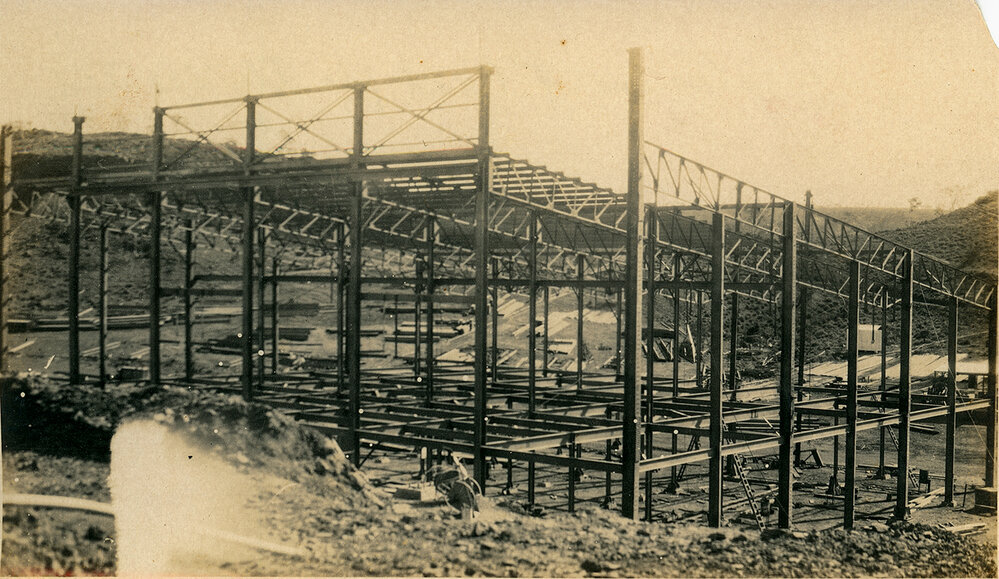 Mill under construction, Mount Isa Mines, c.1930