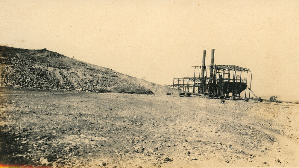 Mines Power Station under construction, Mount Isa Mines, c.1929