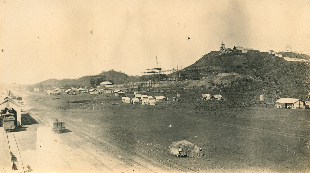 Smelter Power House, Urquhart Shaft and Mill construction, Mount Isa Mines, c.1930