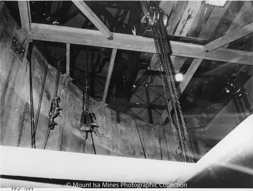 Lead Stack under construction, Mount Isa Mines, May 1978