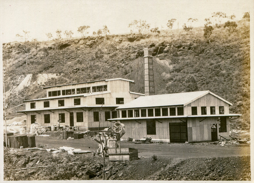  Assay laboratory under construction, Mount Isa Mines, c.1930