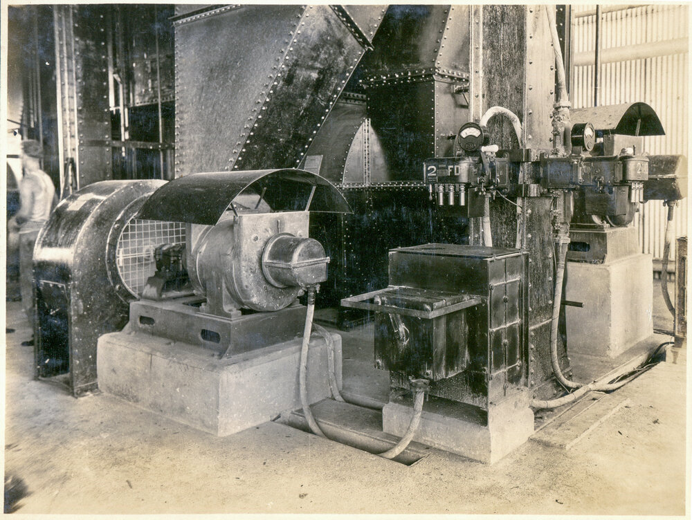 Control gear for No 2 boiler induced fans at Mines Power Station, Mount Isa Mines, c.1931