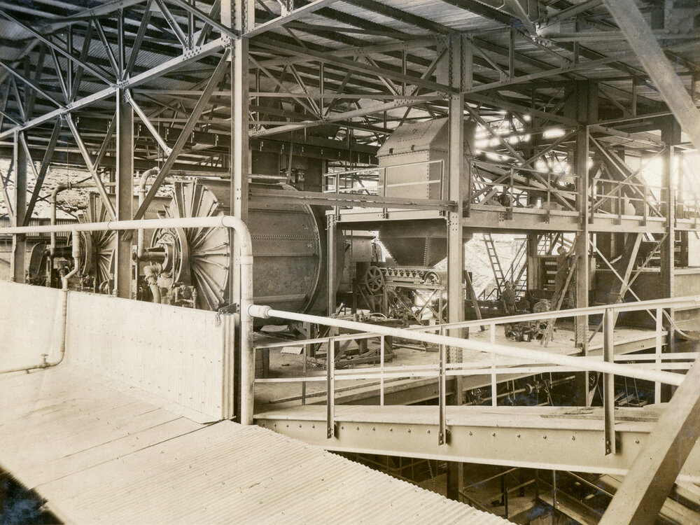 Lead Smelter filter plant before modification, Mount Isa Mines, c.1932