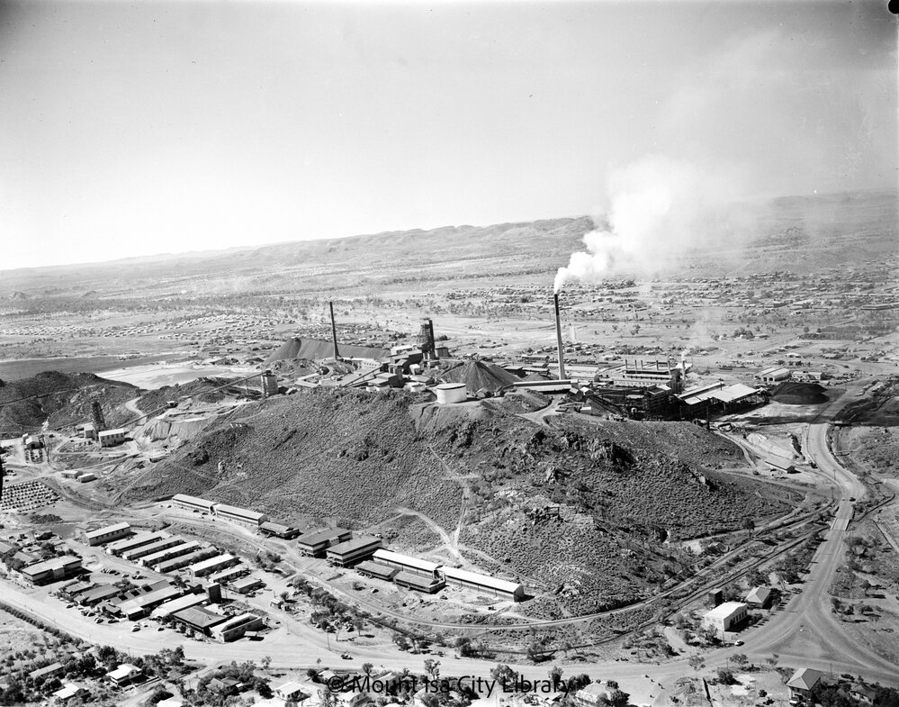 Mill hill, Mount Isa Mines, June 1956