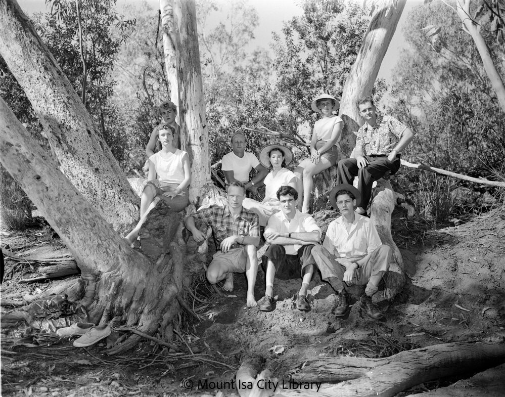 Mount Isa Mines community housing break up party, October 1956