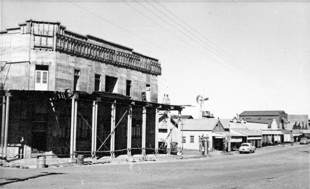 Hotel Boyd under construction, Mount Isa City, c.1950
