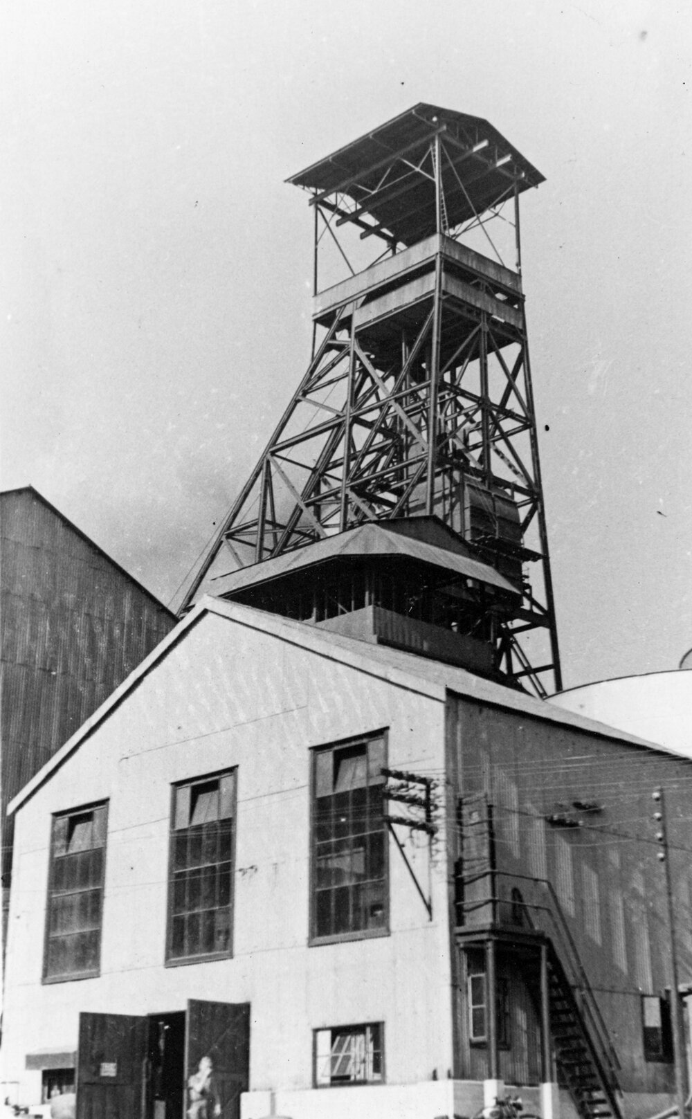 Mill substation and Urquhart Shaft Headframe, Mount Isa Mines, c.1948 