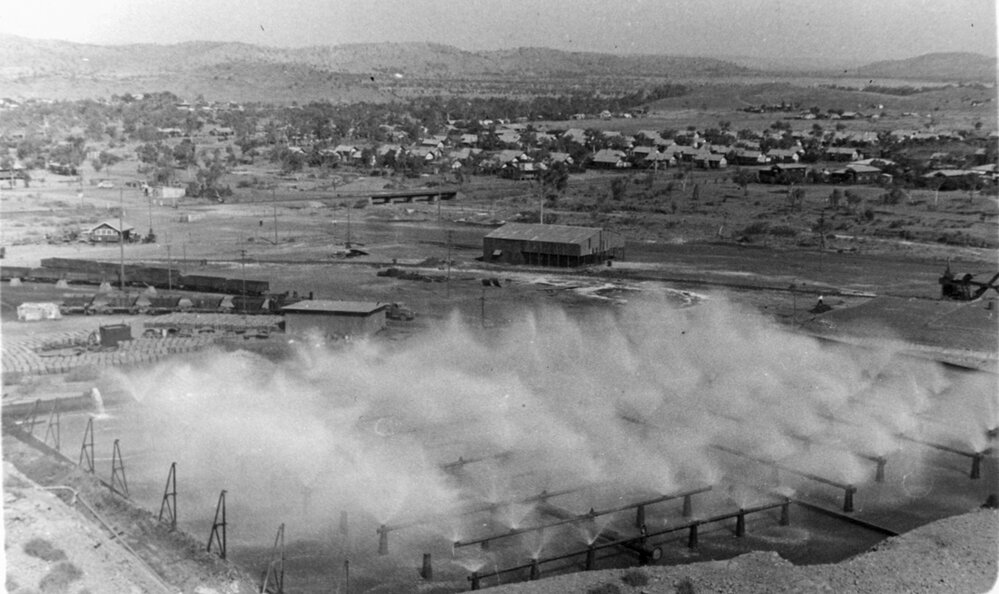 Mines Power Station spray ponds, Mount Isa Mines, c.1948