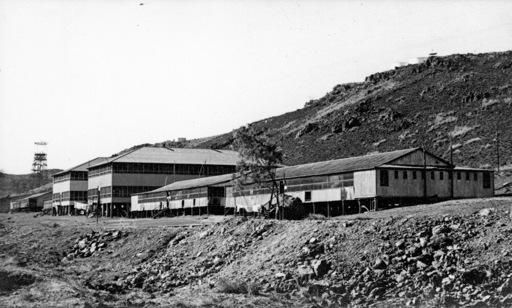 Barrack No 1 through 4 and Dormitories B and C, Mineside, c.1950
