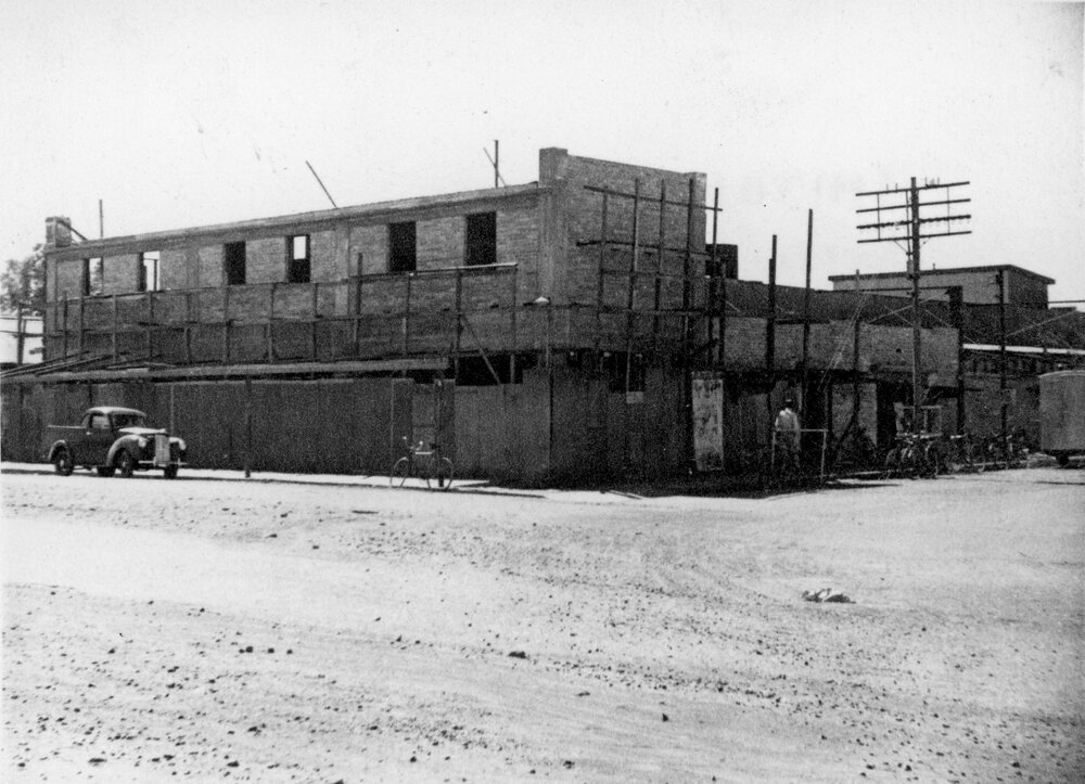 Star Theatre under renovations, Mount Isa City, c.1950