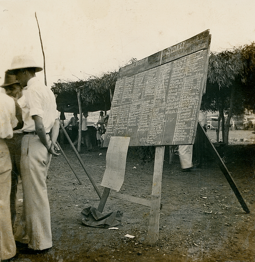 Day at Mount Isa Races southern races field board 