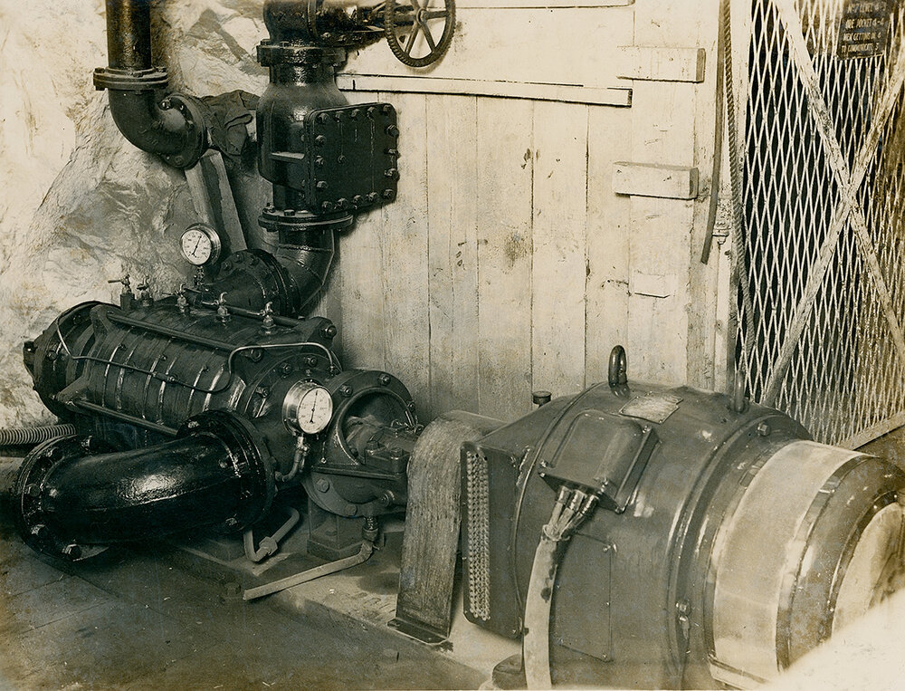 Dewatering pump near shaft 2
