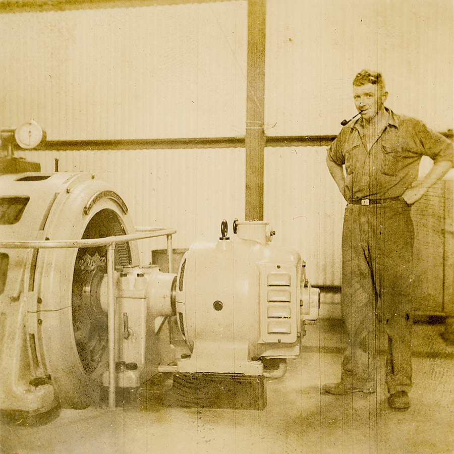 Diesel generator exciter at Man and Supply area, Mount Isa Mines