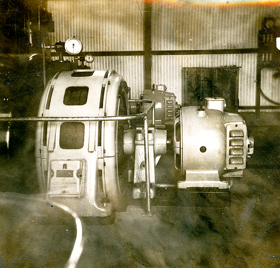 Diesel generator and exciter at Man and Supply