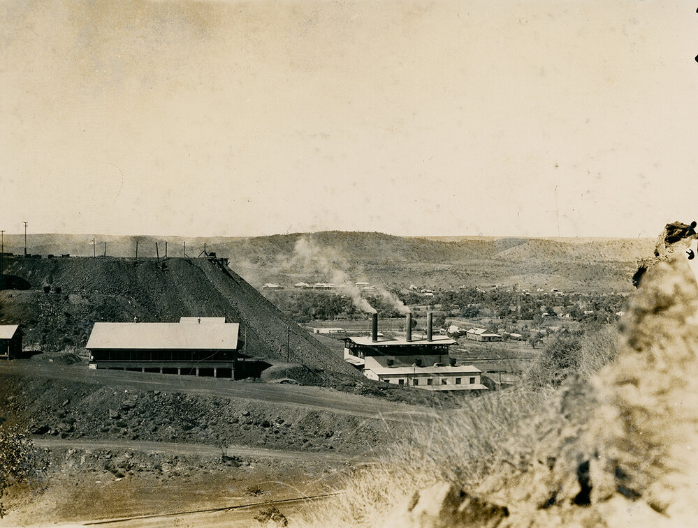 Looking east to Mines Power Station
