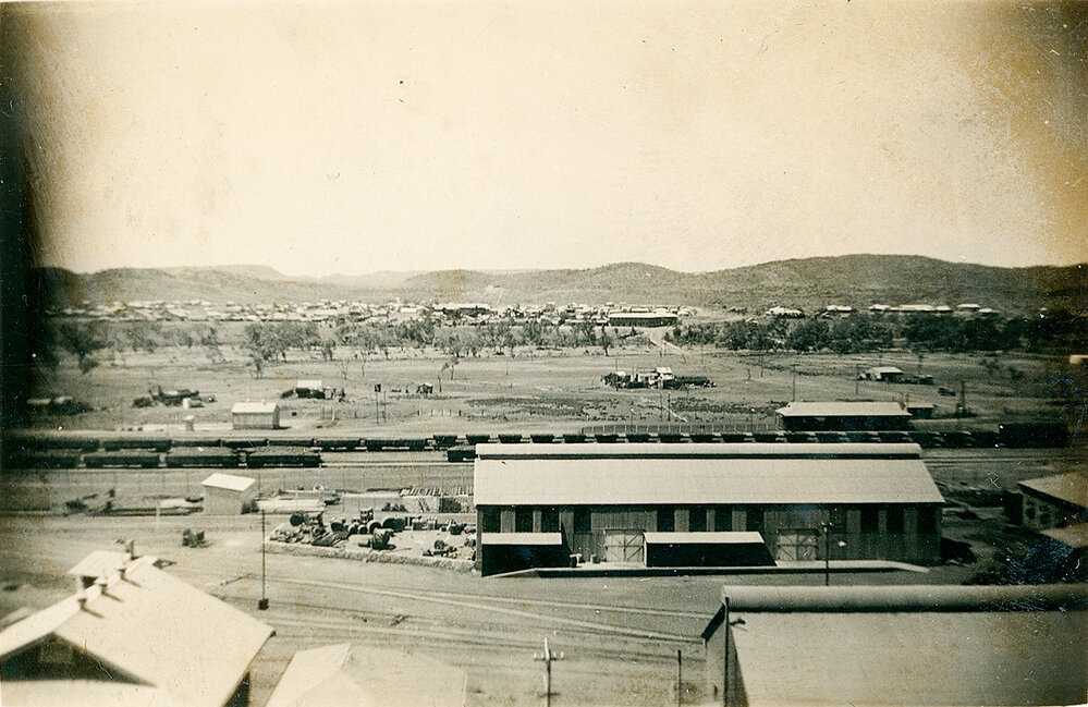 Looking east to Townside across Railway Station