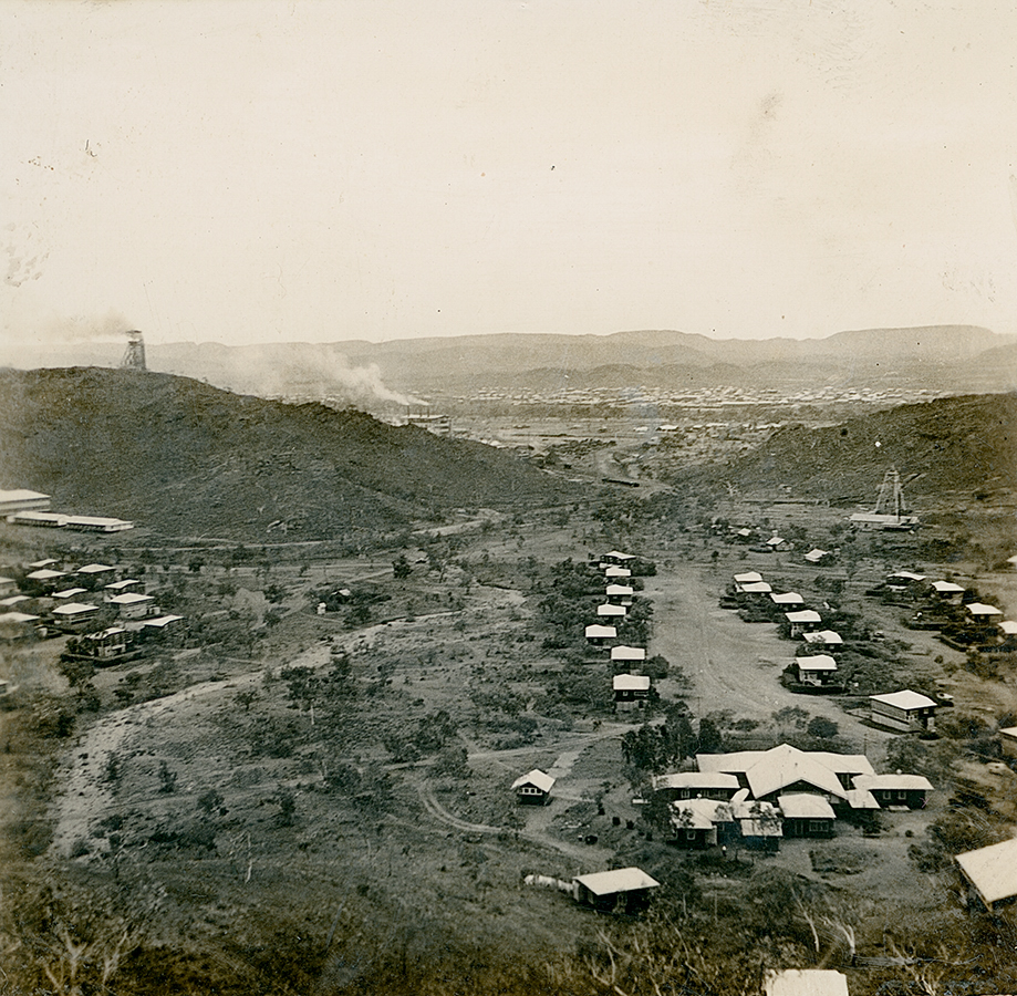 Looking east to Townside from Mineside with new MIM Hospital in lower right corner