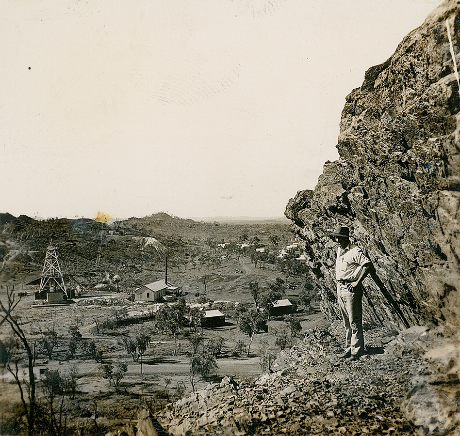 Looking south to Lawlor Shaft