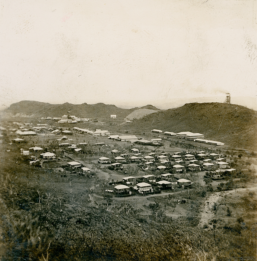 Mineside looking north to Mill Hill prior to MIM Hospital construction