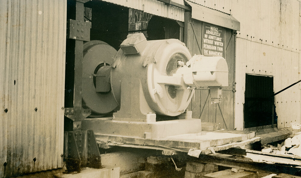 Motor generator set for Man and Supply winder