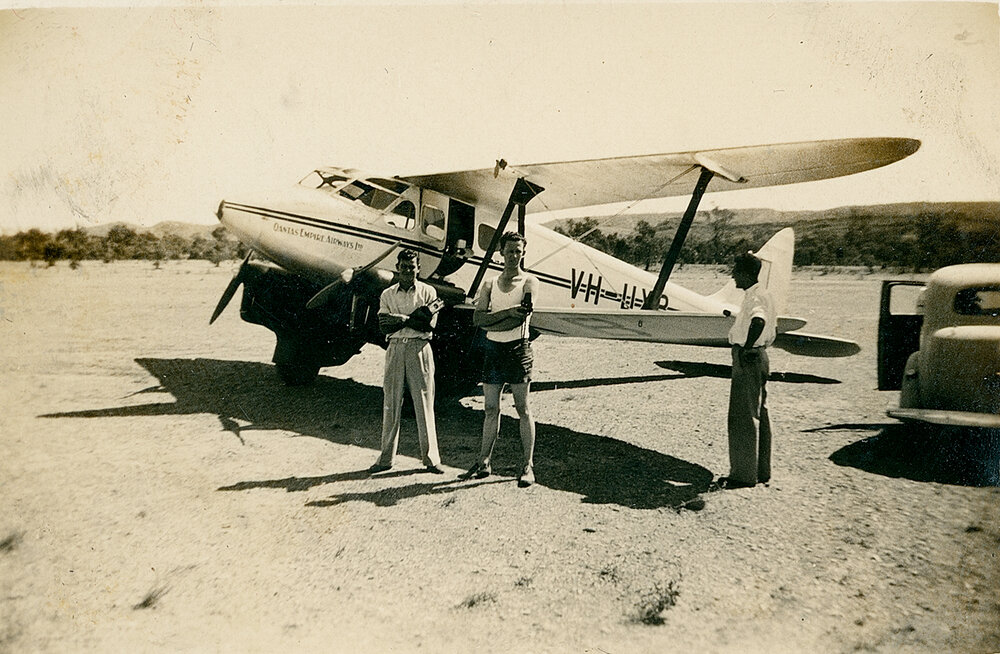 QANTAS Empire Airways DH90 Dragonfly at Mount Isa