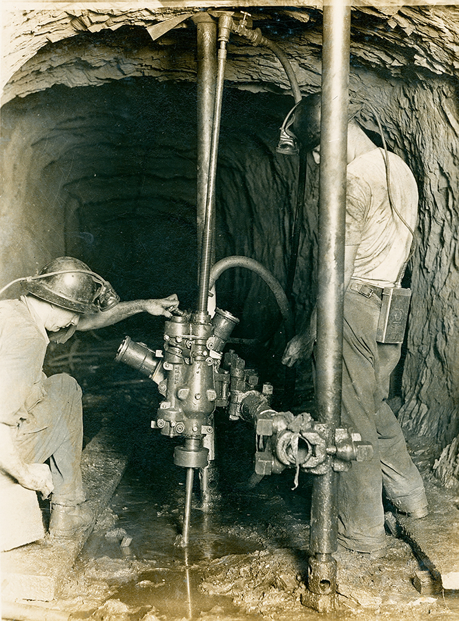 Ring drilling with Diamond Drill Black Star, c.1939