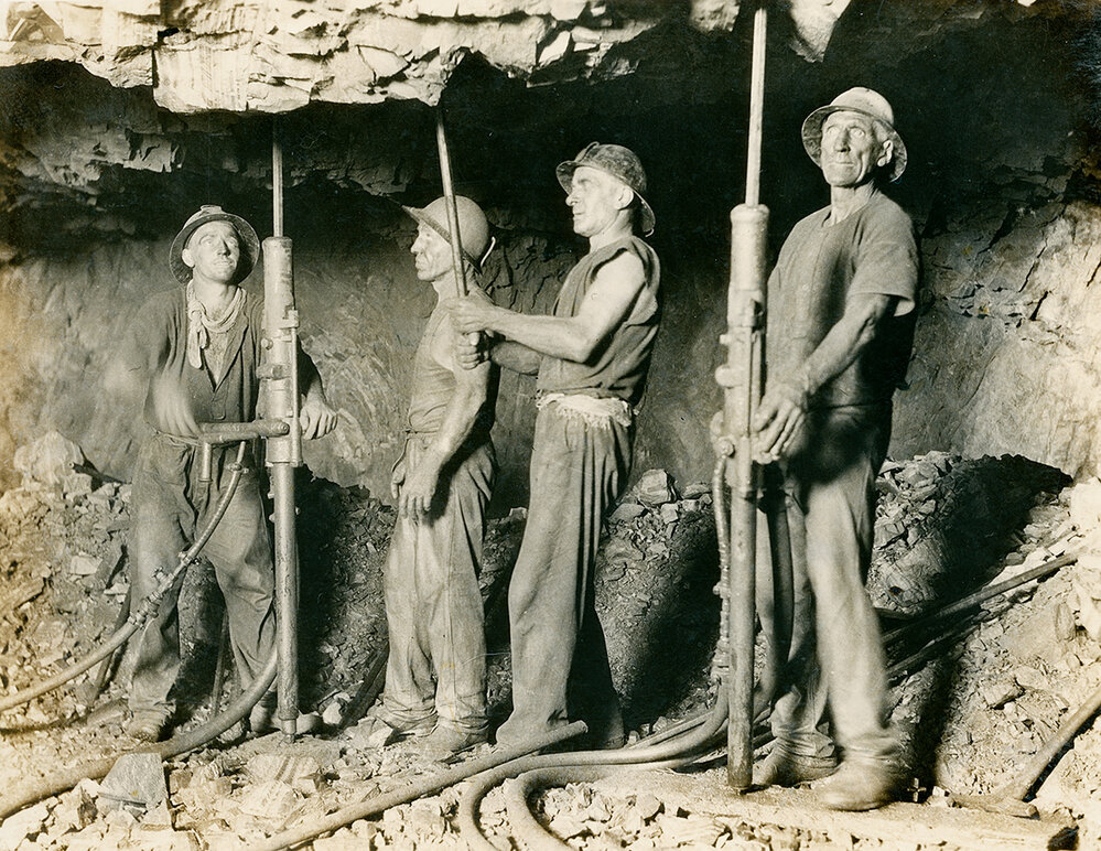 Shrinkage stoping at Black Rock, Mount Isa Mines, c.1932 