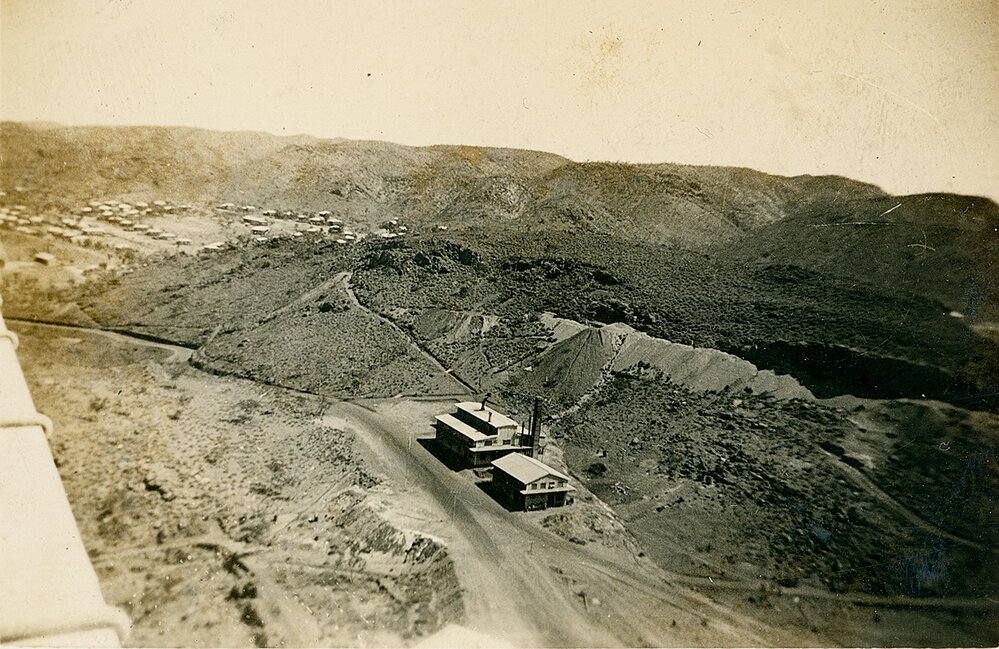 View of Assay Labratory from Urquhart Shaft Headframe 