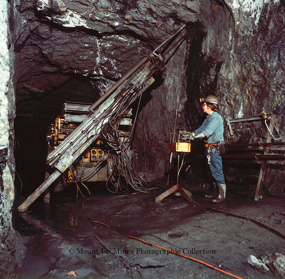 Drilling, Mount Isa Mines