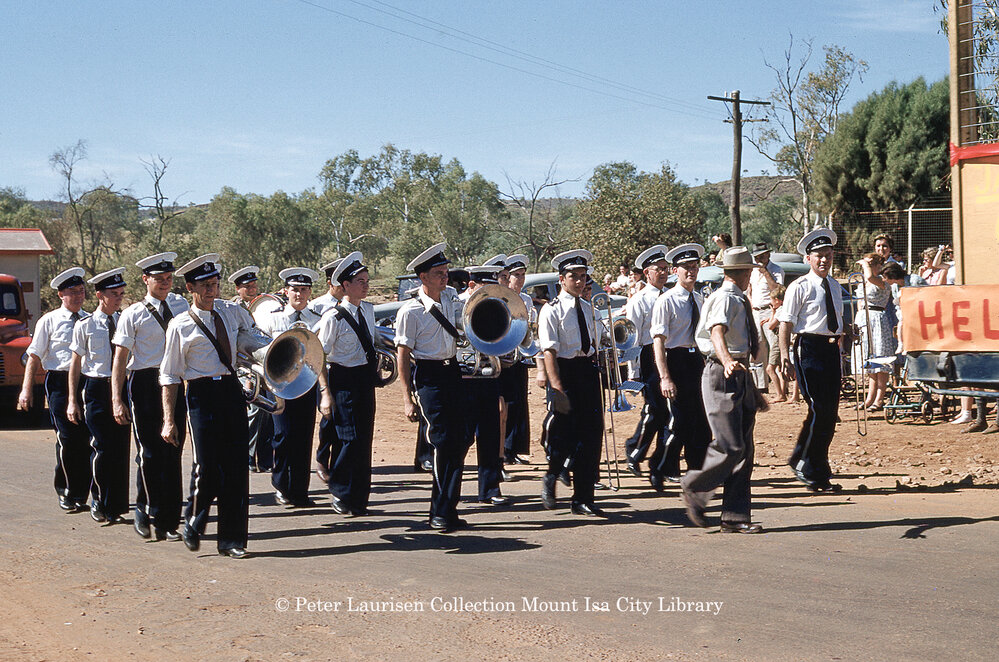 Silver band, Mount Isa May Day Procession, May 1954