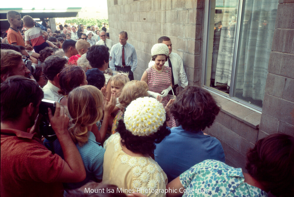 Queen Elizabeth II and Prince Philip visit flats, Parkside, April 1970