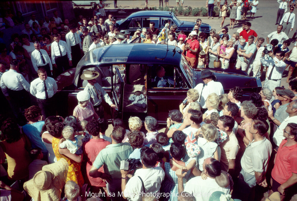Queen Elizabeth II and Prince Philip visit flats, Parkside, April 1970