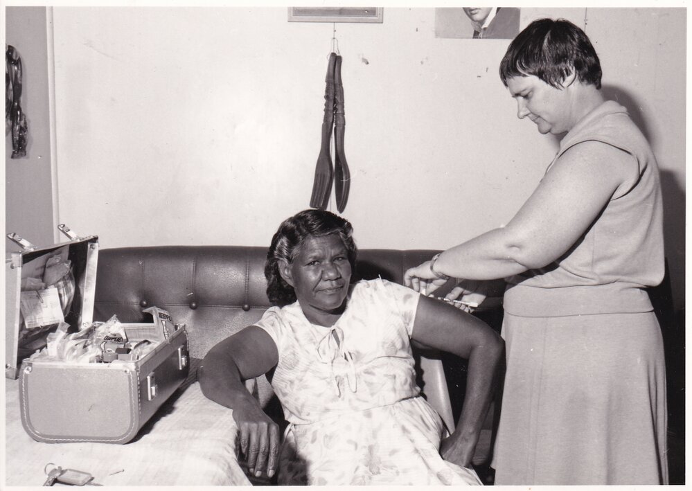 Blue Nursing Service nurse providing care