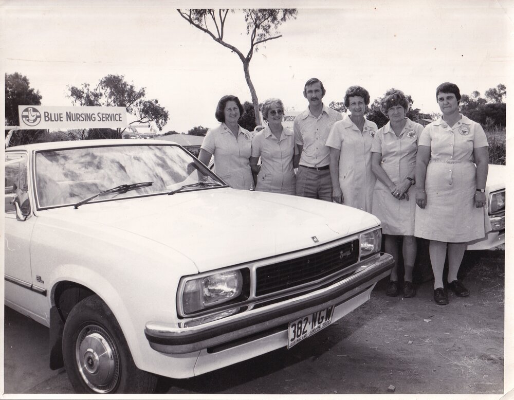Blue Nursing staff with car