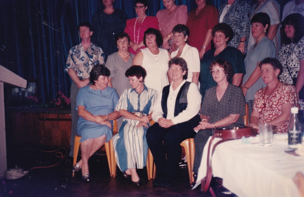 Blue Nursing Service staff at function