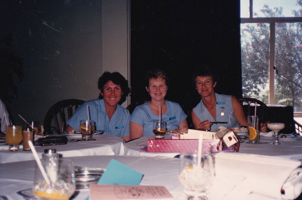 Blue Nursing Service staff at function