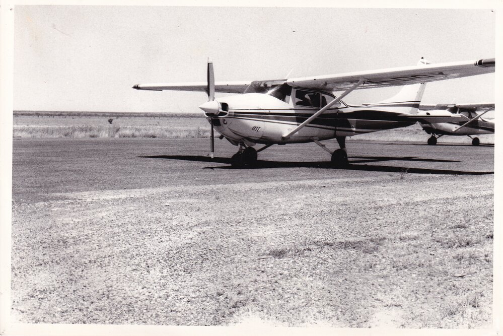 Airplane in outback Queensland