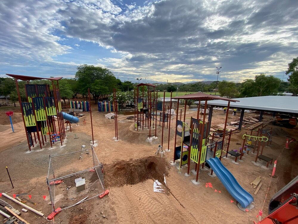 Family Fun Park under alteration, Parkside, November 2022