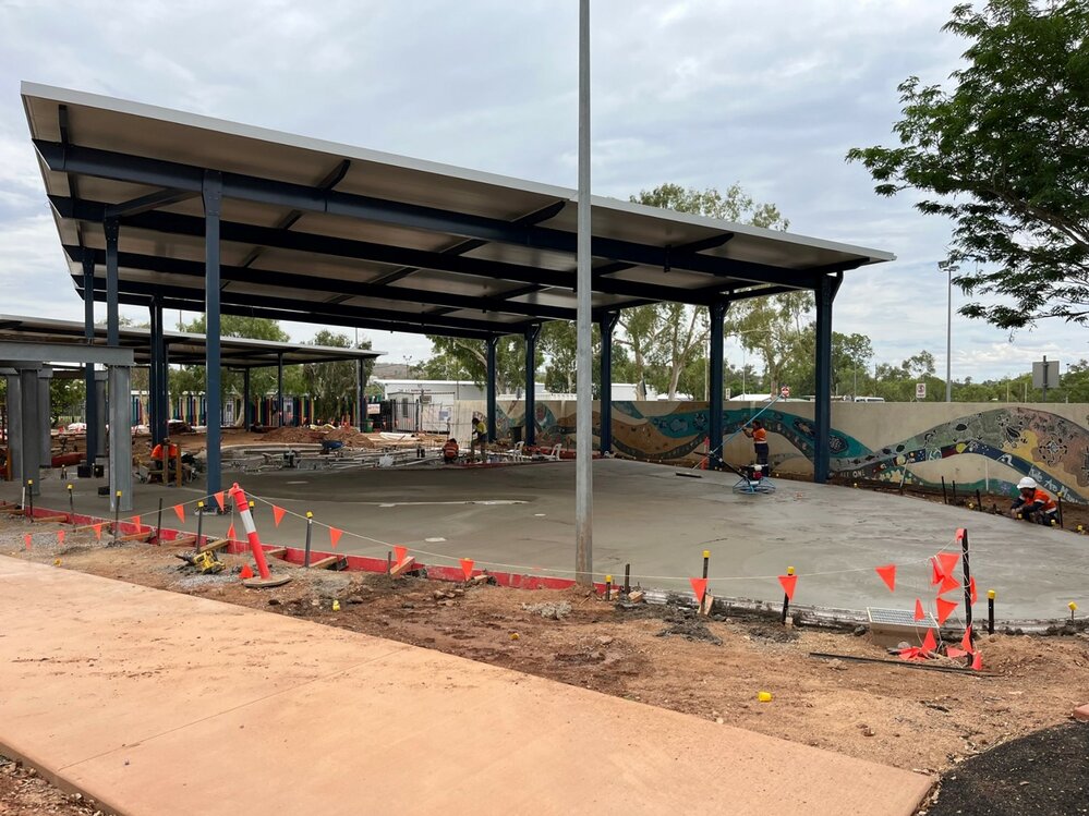 Family Fun Park under alteration, Parkside, November 2022