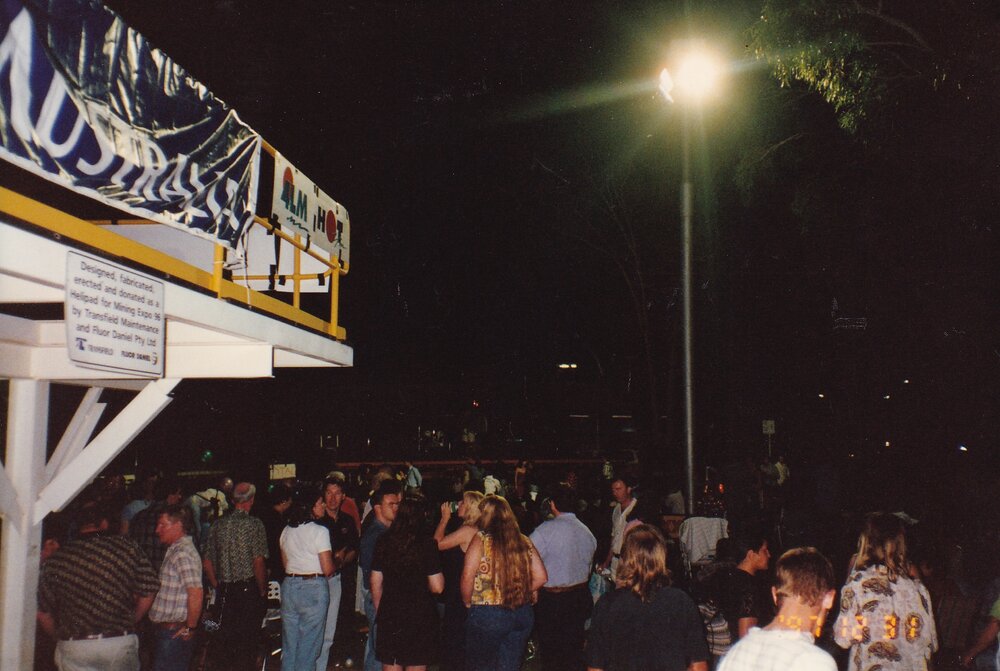 New Years celebrations Civic Center lawn, c.1997
